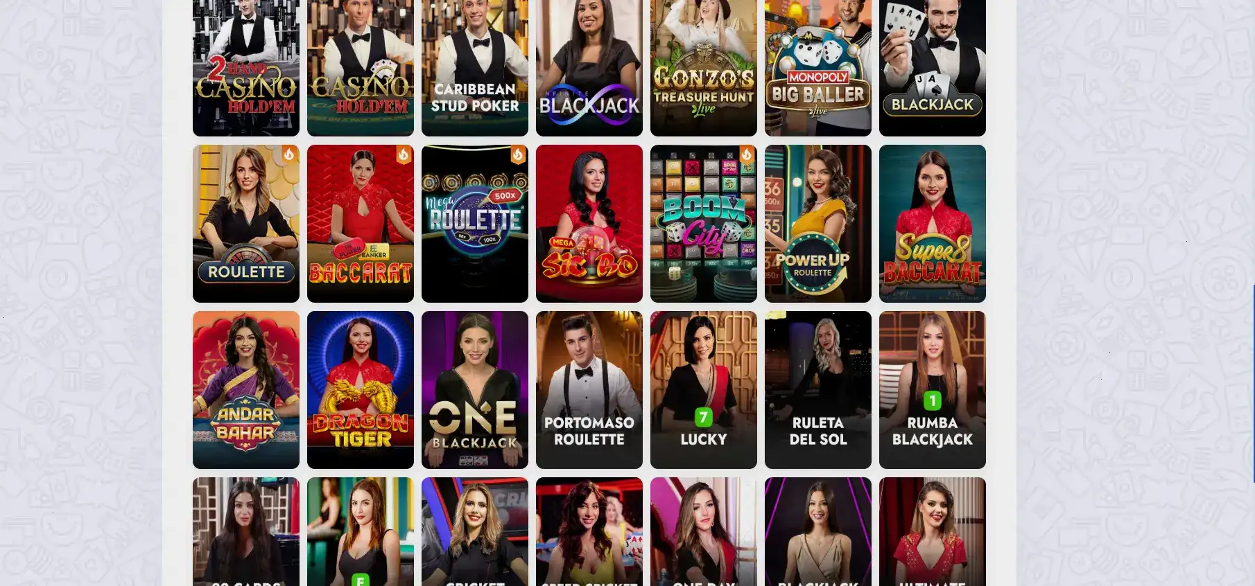 Интерфейс игрового зала Лаки Ворлд с множеством слотов